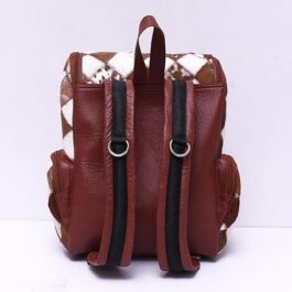 AFZI Handmade Real Cowhide Patchwork TAN Color Backpack