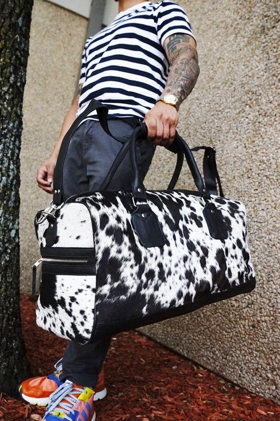 Cowhide Leather Travel Bags