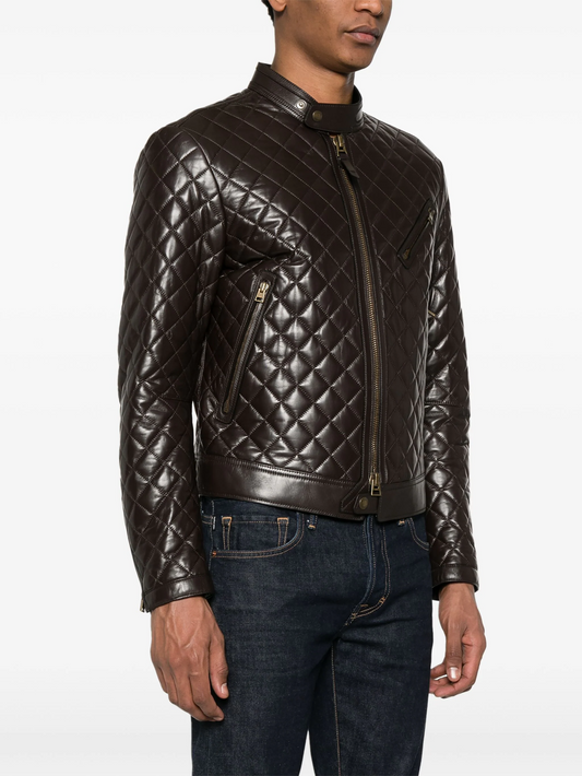 AFZI Special Quilted Leather Jacket